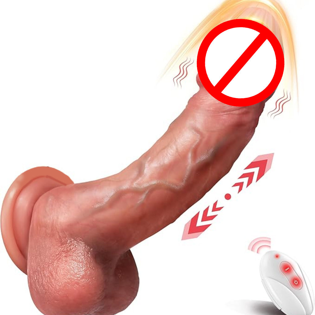 🍆 Thrusting Dildo Vibrator 🔥 10 Modes | 🎯 G-Spot & Anal | 💦 Soft Silicone