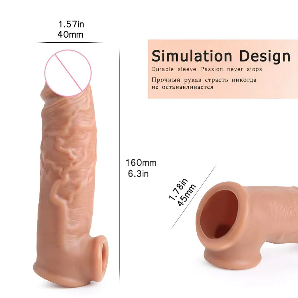 💖 Penis Extender Sleeve 🚀 Extra Tightness | 💪 Long-Lasting Comfort ✨
