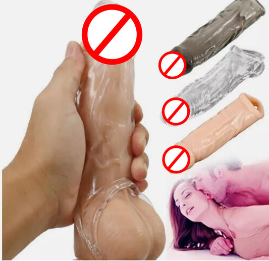 💎 Transparent Condom 🍆 Safe, Comfortable & Reusable | Soft Silicone